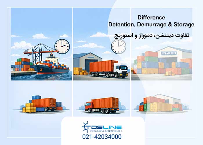 تفاوت دیتنشن، دموراژ و استوریج 